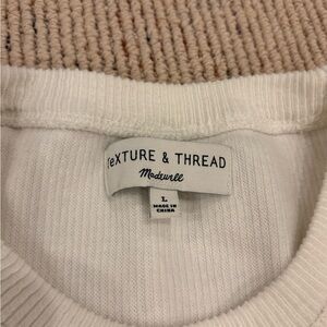 Madewell Texture & Thread Women's Cream Sweater